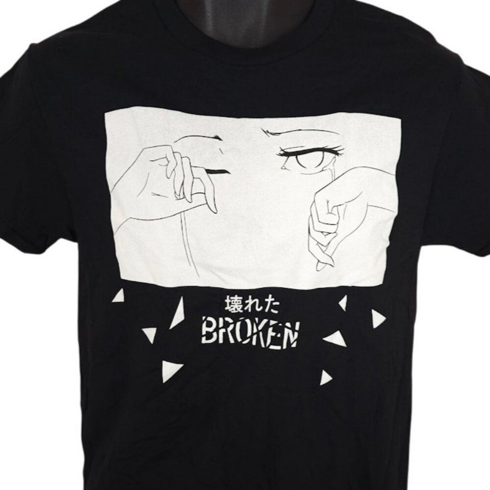Lewd Complex Anime T Shirt Mens Size Small Black Japanese Broken